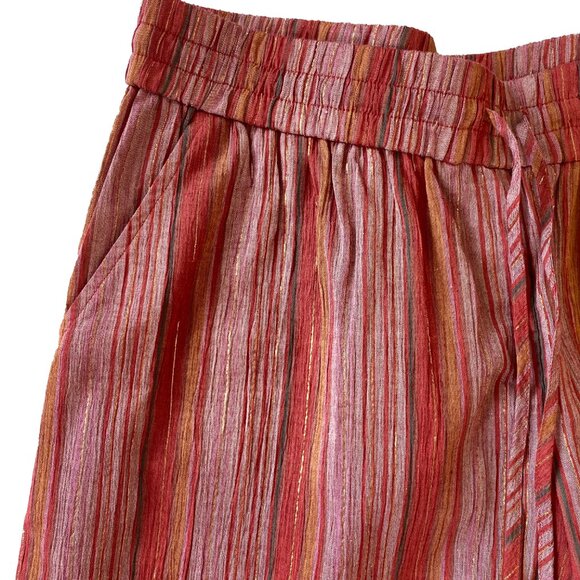 Garnett Hill Shimmering Cropped Palazzo Pants - Picture 5 of 9